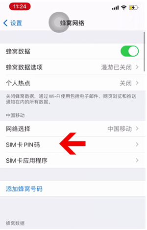 南郊苹果14维修网分享如何给iPhone14的SIM卡设置密码 