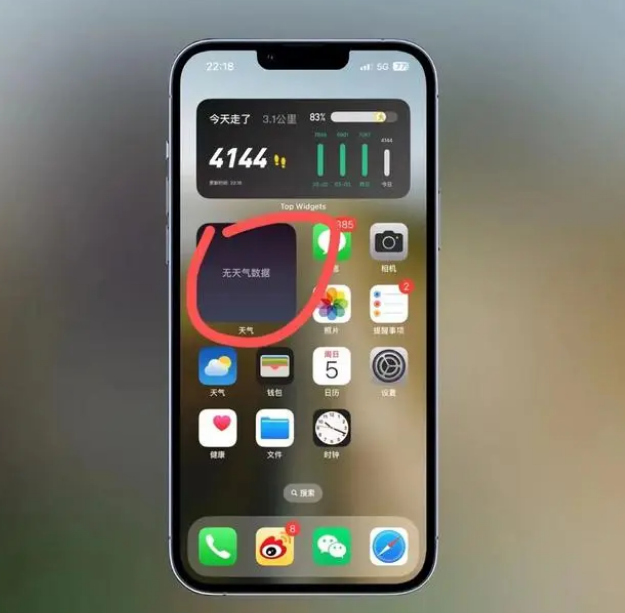 南郊苹果手机维修分享:iOS16主屏幕天气小组件无法正常工作怎么办？ 