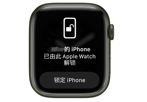 南郊苹果手机维修分享用 AppleWatch 解锁配备面容 ID 的 iPhone方法 