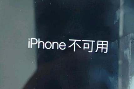 南郊苹果服务网点分享锁屏界面显示“iPhone 不可用”如何解决 