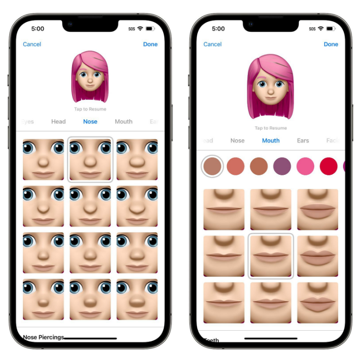 南郊苹果手机维修分享​iOS 16中的拟我表情有了哪些变化和升级 