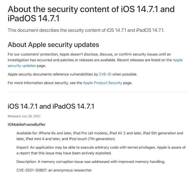 南郊苹果手机维修分享iOS 14.7.1 正式版更新内容及升级方法 